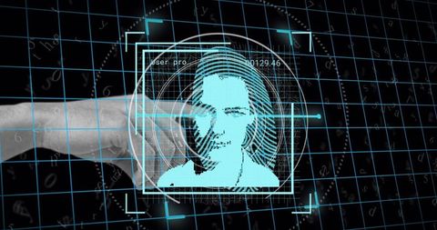 Digital biometric processing system with facial recognition interface