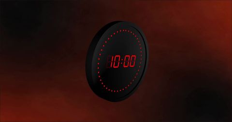 Futuristic Digital Timer with Red LED Display - Download Free Stock Images Pikwizard.com