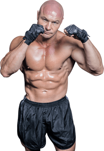 bald muscular man boxing stance transparent background - Download Free Stock Videos Pikwizard.com