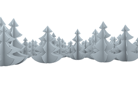 transparent 3d pine trees in winter forest landscape - Download Free Stock Videos Pikwizard.com