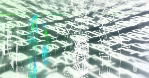 Abstract Binary Code with Digital Network Connections - Download Free Stock Images Pikwizard.com