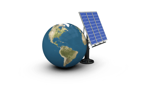 globe with solar panels on transparent background for energy sustainability - Download Free Stock Videos Pikwizard.com