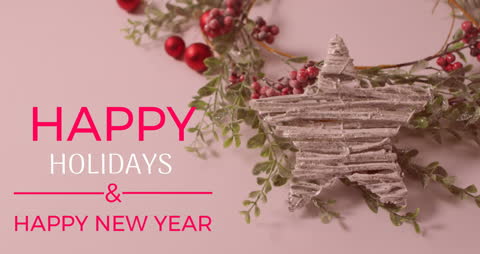 Festive Christmas Greeting Card with Rustic Star