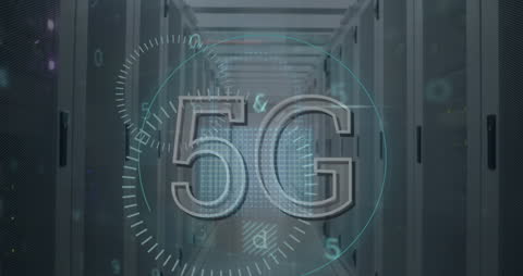 5G Technology in Advanced Computer Server Room