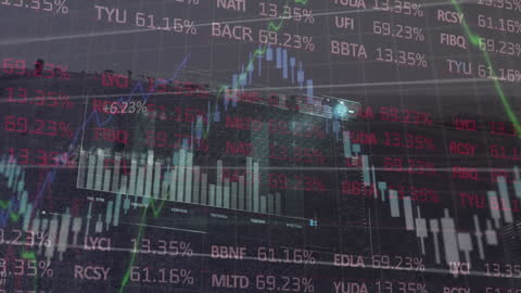 Dynamic Animation of Stock Market Data and Cityscape