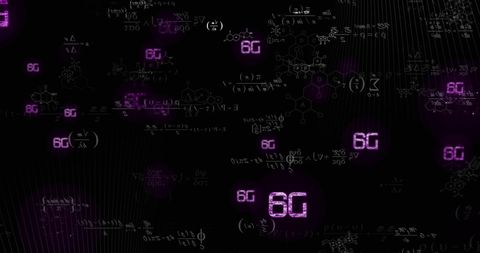 Innovative 6g technology and data processing visualization
