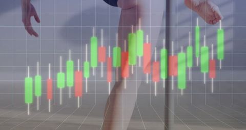 Woman Performing Pole Dance Analyzed Through Financial Market Themes