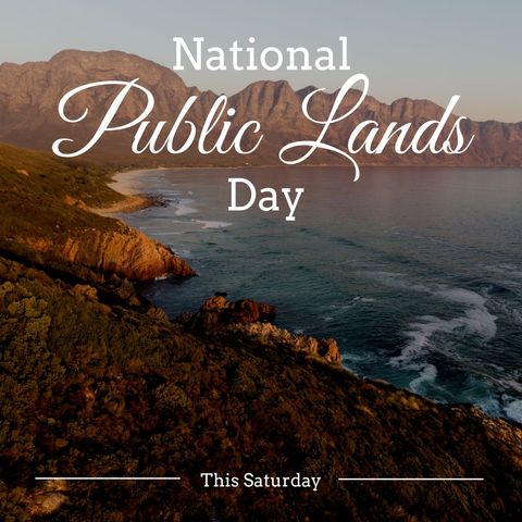 national public lands day coastal scenic view awareness poster - Download Free Stock Templates Pikwizard.com