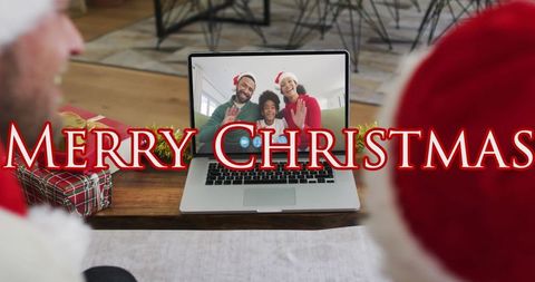 Virtual Christmas Celebration with Holiday Spirit and Family Connections