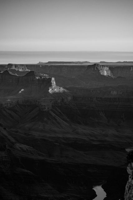 Black and White Grand Canyon Landscape at Sunset with Dramatic Shadows - Download Free Stock Photos Pikwizard.com