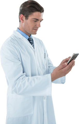 transparent doctor focused on mobile communication in healthcare - Download Free Stock Videos Pikwizard.com