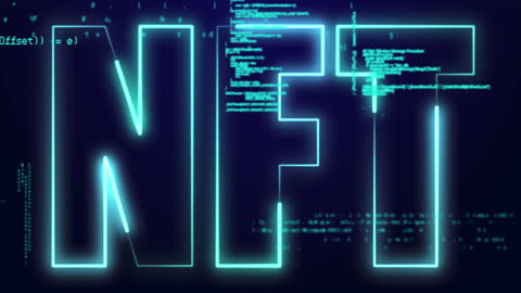 Dynamic NFT Text Overlaid with Code Illustrations