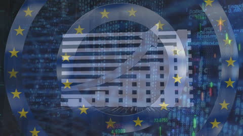 European Union Data Processing and Technology Concept