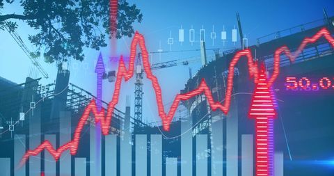 Data Analytics Visualization Over Urban Construction Site - Download Free Stock Images Pikwizard.com