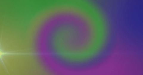 Colorful light trails in swirling spiral design