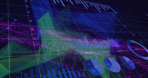Digital Financial Data Visualization with Abstract Background - Download Free Stock Images Pikwizard.com
