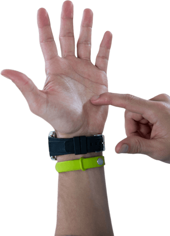 Hands Using Visible Path Technology with Wristwear and Tracks - Download Free Stock Videos Pikwizard.com