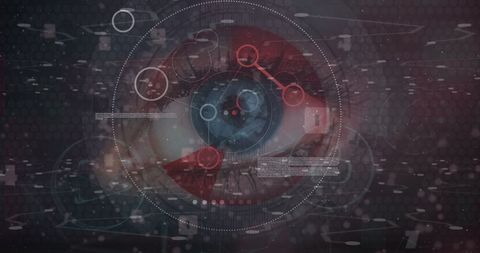 Digital Eye with Data Overlay Representing Global Networks - Download Free Stock Images Pikwizard.com