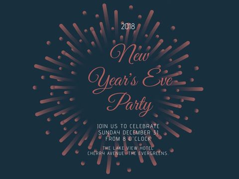 vibrant fireworks background for new year celebration announcement - Download Free Stock Templates Pikwizard.com