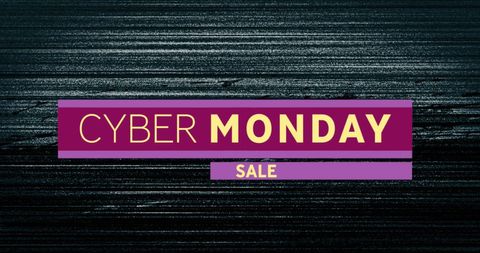 Cyber Monday Sale Promotion on Dark Blue Background - Download Free Stock Images Pikwizard.com