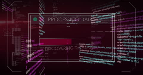 Dynamic Data Processing on Digital Interface Background