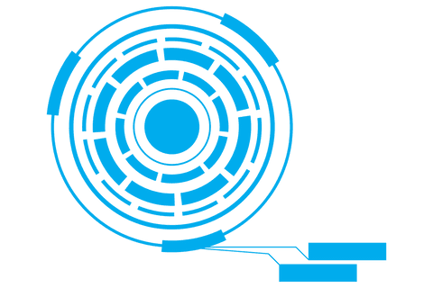 Abstract Blue Digital Circles on Transparent Background - Download Free Stock Videos Pikwizard.com