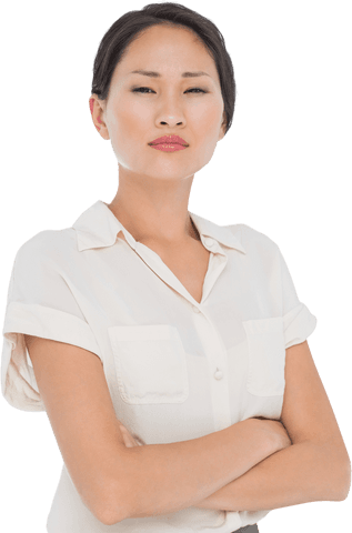 Confident Business Woman Transparent Background Crossed Arms - Download Free Stock Videos Pikwizard.com