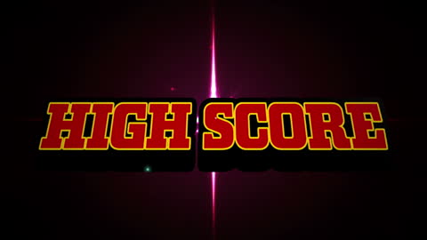 High Score Animation with Dynamic Neon Effect