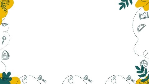 Educational Doodle Border with Stationery Elements on Transparent Background - Download Free Stock Videos Pikwizard.com