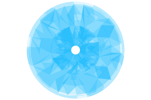 Abstract Blue Round Shape on Transparent Background - Download Free Stock Videos Pikwizard.com