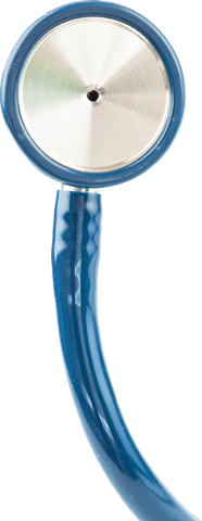 Blue stethoscope vector illustration on transparent background