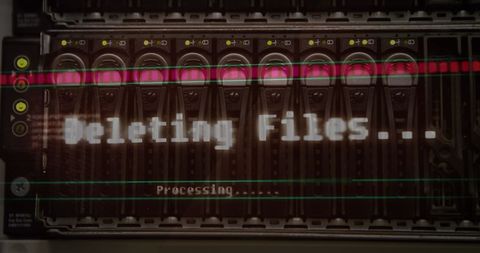 Digital File Deletion in Modern Server Environment - Download Free Stock Images Pikwizard.com