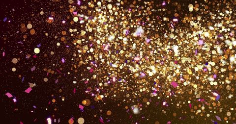 Colorful Confetti and Light Spots on Black Background - Download Free Stock Images Pikwizard.com