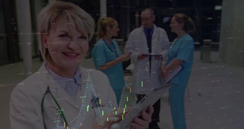 Cybermedical Innovation: Doctor Analyzing Data Integration