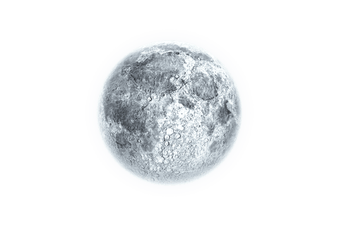 realistic white moon illustration on transparent background - Download Free Stock Videos Pikwizard.com