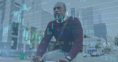 Urban Professional Biking with Digital Financial Overlay