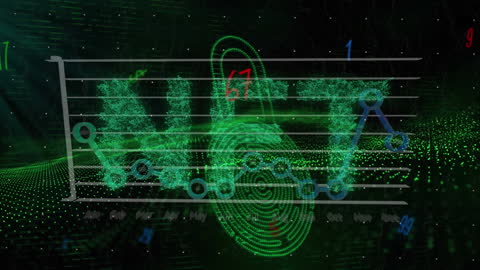 Dynamic NFT Data Cloud Animation with Lock Symbol