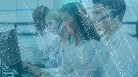 Digital Interface Overlaying Diverse Call Center Consultants