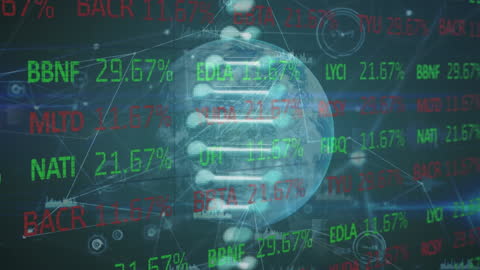 Digital Globe with Secure Stock Market Data Overlay