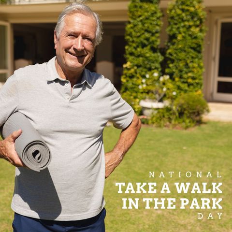cheerful senior man holding yoga mat outdoors - Download Free Stock Templates Pikwizard.com