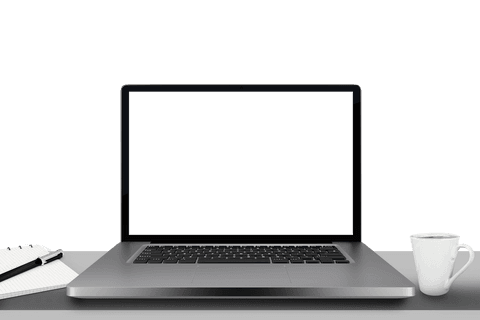 laptop with screen display blank on transparent background - Download Free Stock Videos Pikwizard.com