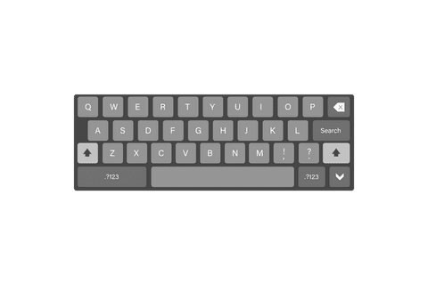 transparent gray virtual keyboard interface vector illustration - Download Free Stock Videos Pikwizard.com