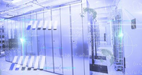 Digital Equations Integrating with Modern Data Servers - Download Free Stock Images Pikwizard.com