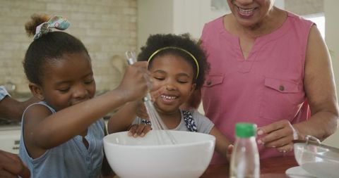 Happy Family Baking Memories in Cozy Kitchen Atmosphere
