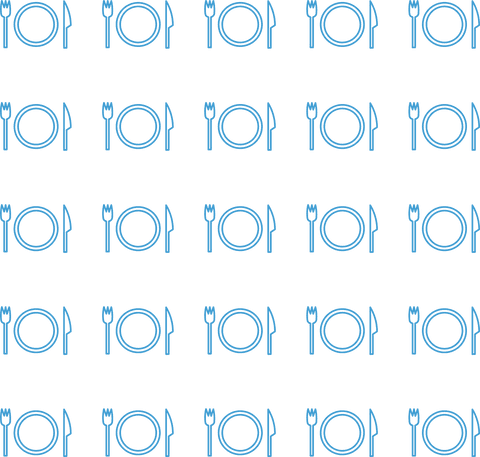 seamless transparent background with blue cutlery pattern - Download Free Stock Videos Pikwizard.com
