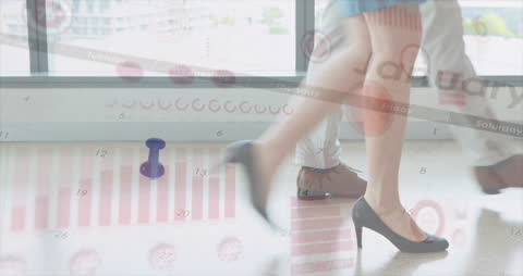 Collage of statistical Covid-19 data with focus on dynamic business activity, symbolizing pandemic's impact on business environments. Suitable for articles on pandemic's influence on workplace dynamics, office adaptations during Covid-19, and integrating data analytics in crisis management.