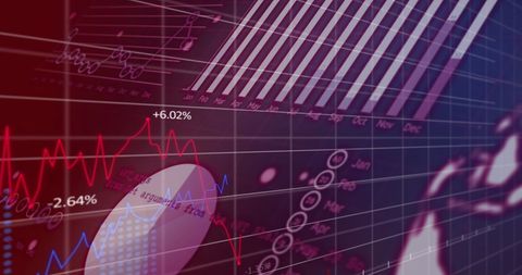 Abstract Financial Data and Digital Interface Display - Download Free Stock Images Pikwizard.com