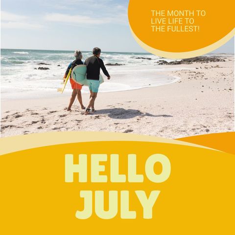 Couple Walking By Sea in July, Embracing Summer Adventure