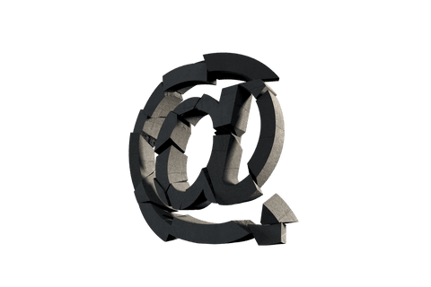 at symbol shattered transparent background - Download Free Stock Videos Pikwizard.com