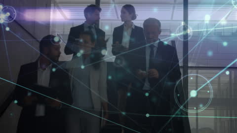 Diverse Business Team Connected by Digital Network